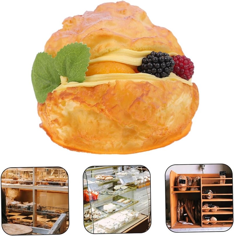 Realistic Fruit Puff Model Decorative Dessert Display Prop For Bakery Kitchen - Image 3